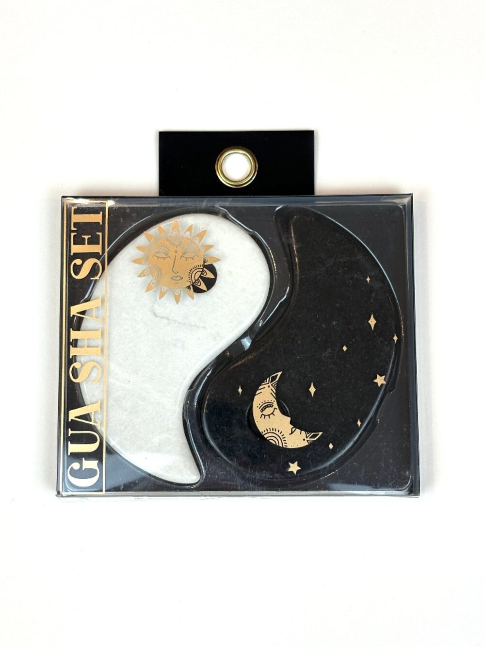 Yin Yang Gua Sha Massage Set – 2 pieces Face & Body Therapy Tool. New